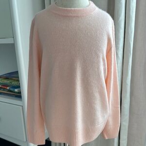 Crewcuts soft peach/pink cashmere crew neck sweater